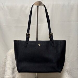 Tory Burch Small Black York Buckle Tote